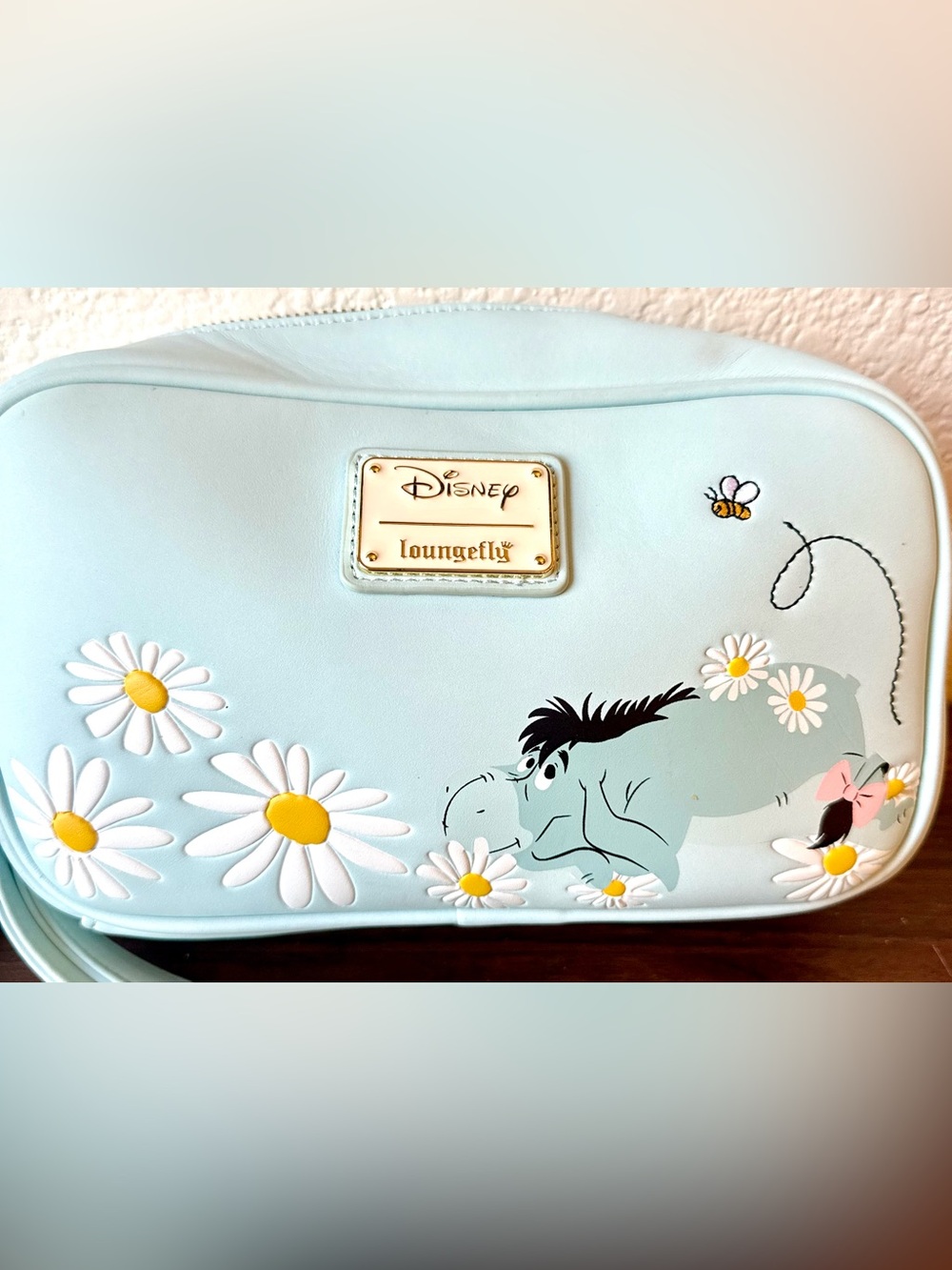 Disney Loungefly Pastel Blue Eeyore Daisy Crossbody Bag Winnie the Pooh - Picture 2 of 16